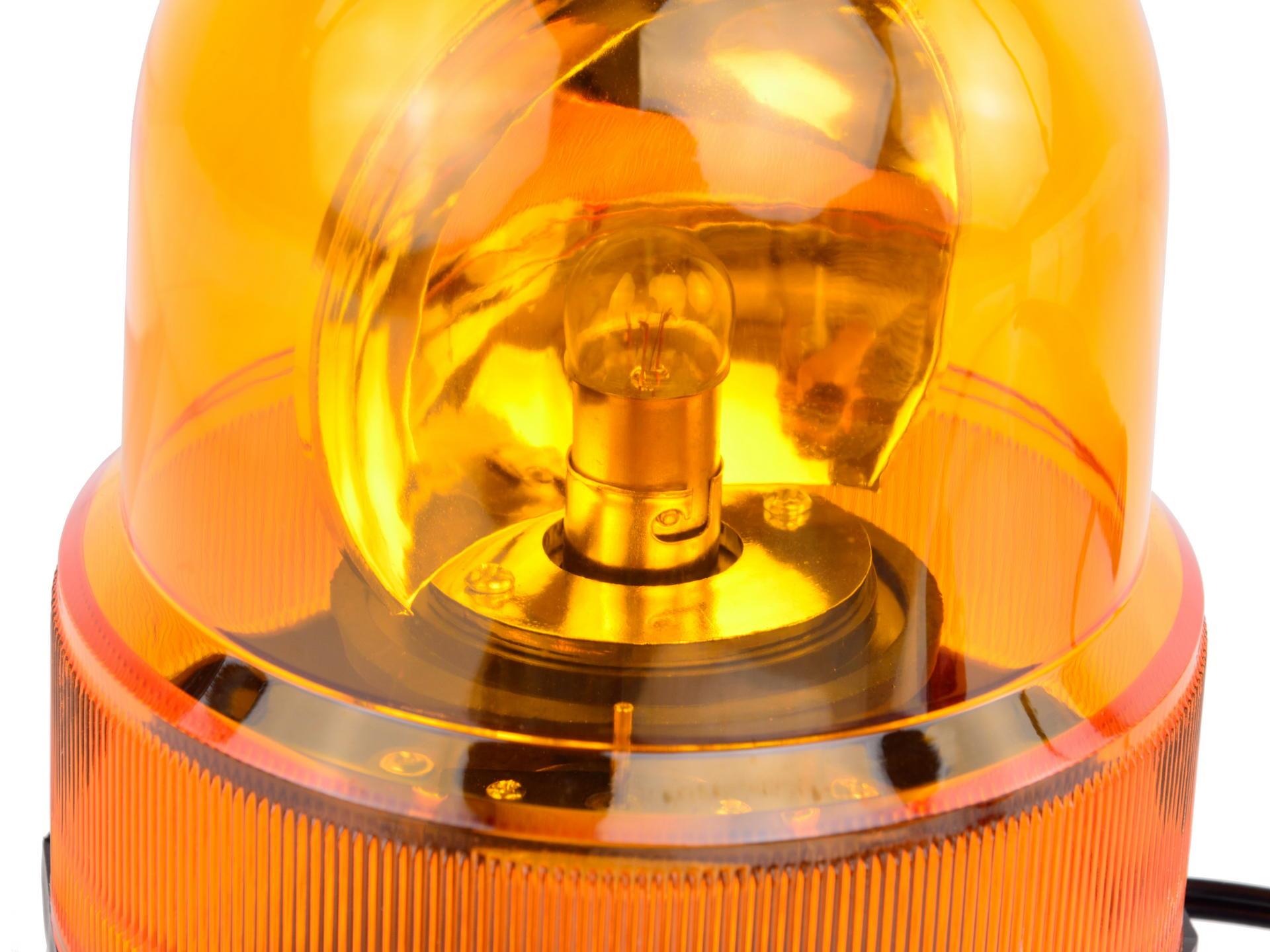 Geko G01830 Výstražný maják osvetlenie svetlo oranžové 24V