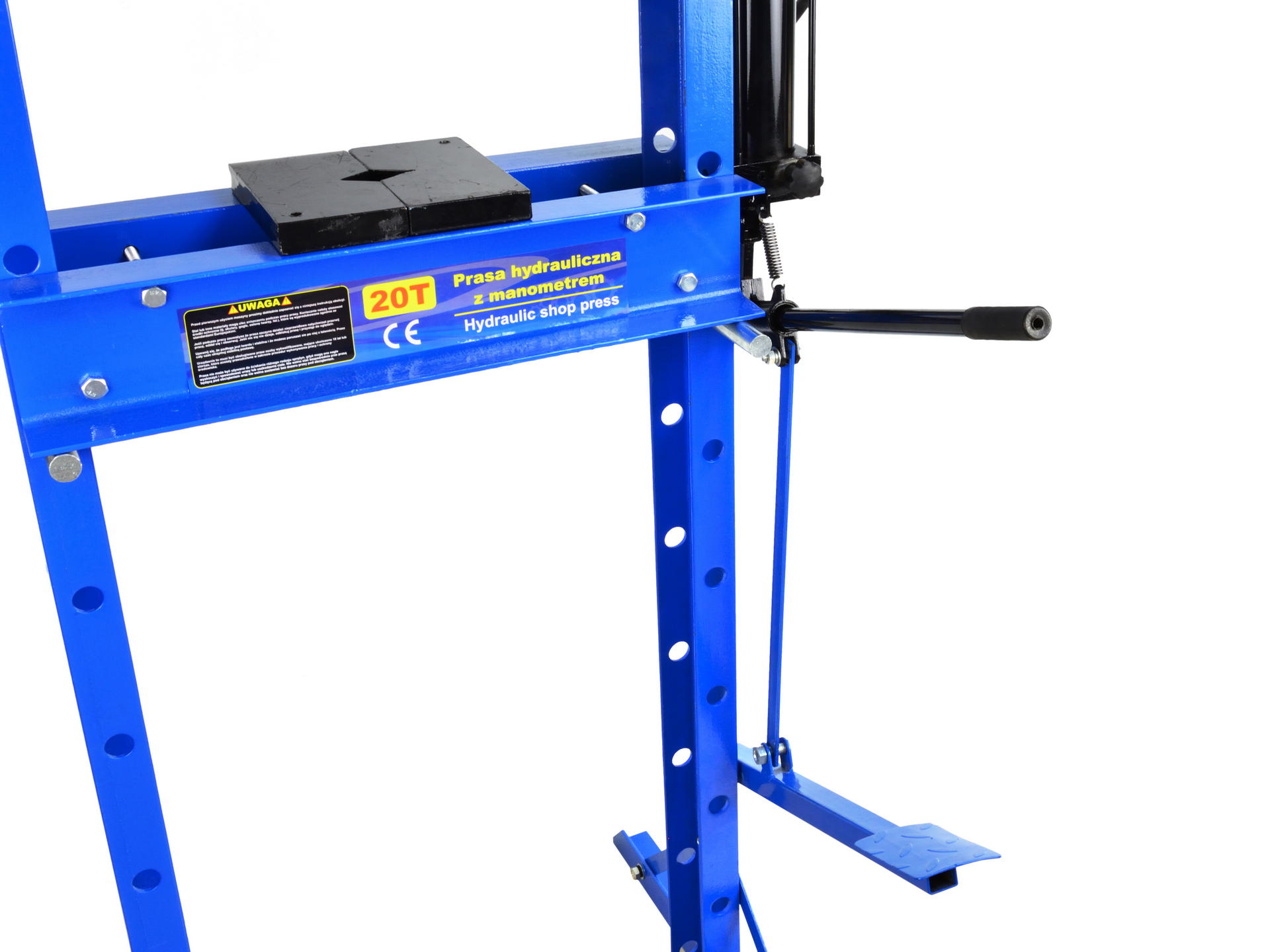 GEKO G02086 Hydraulický lis 20T s tlakomerom a nožnou pumpou