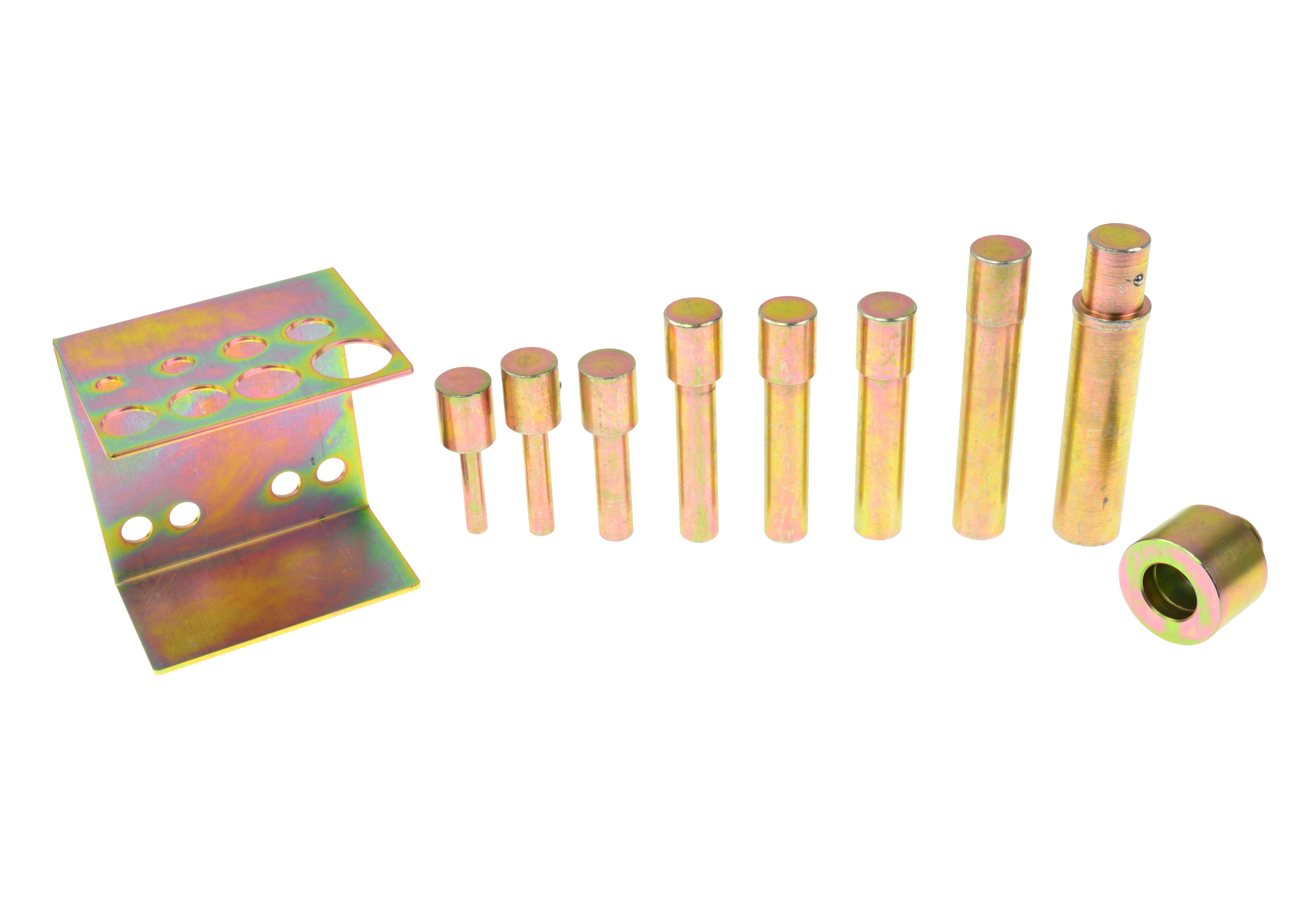 GEKO G02099 Adaptéry, kolíky, čapy na hydraulický dielenský lis sada 8ks