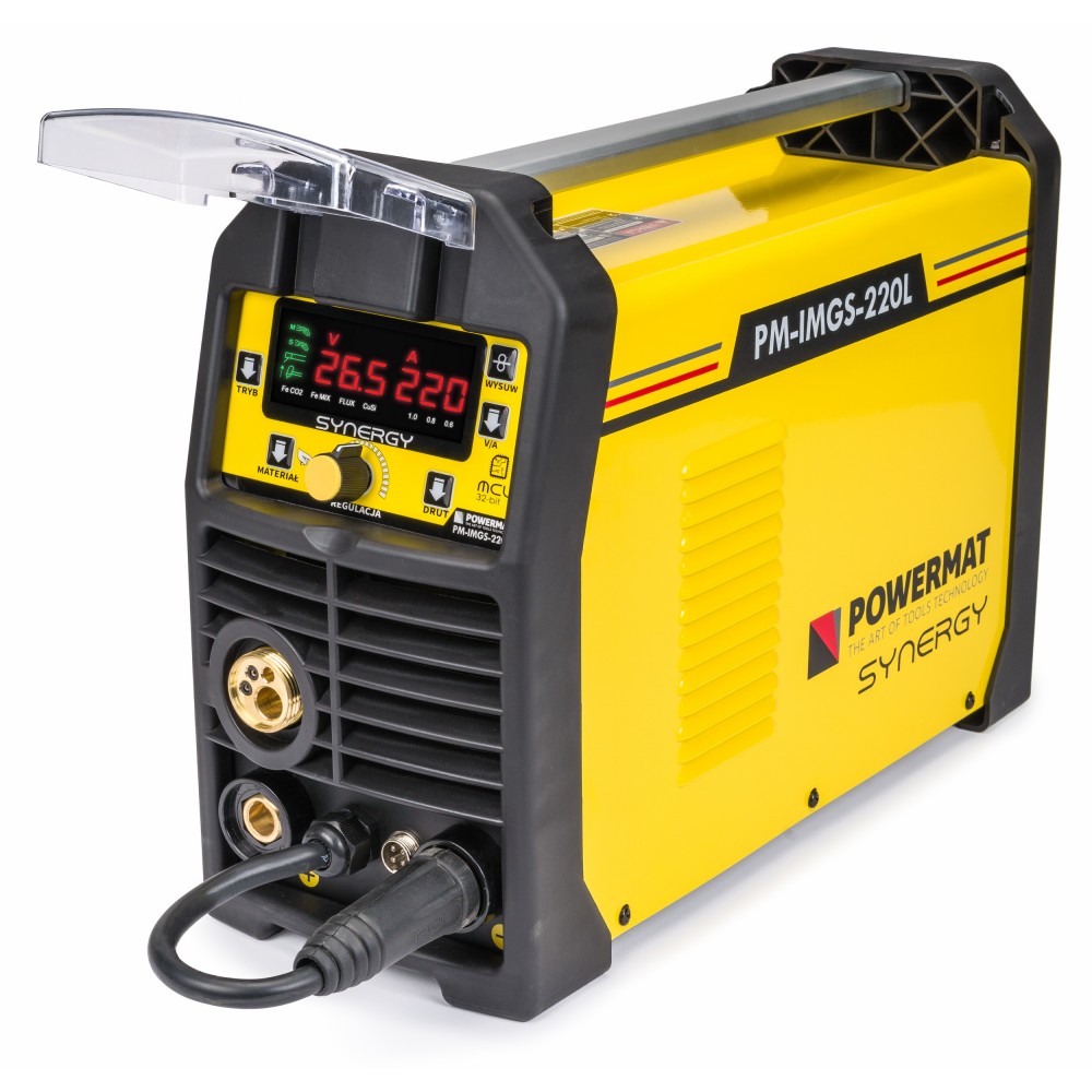 Powermat PM-IMGS-220L Invertorová zváračka MIG MAG MMA LIFT-TIG SYNERGY 5 kotúčov na kov