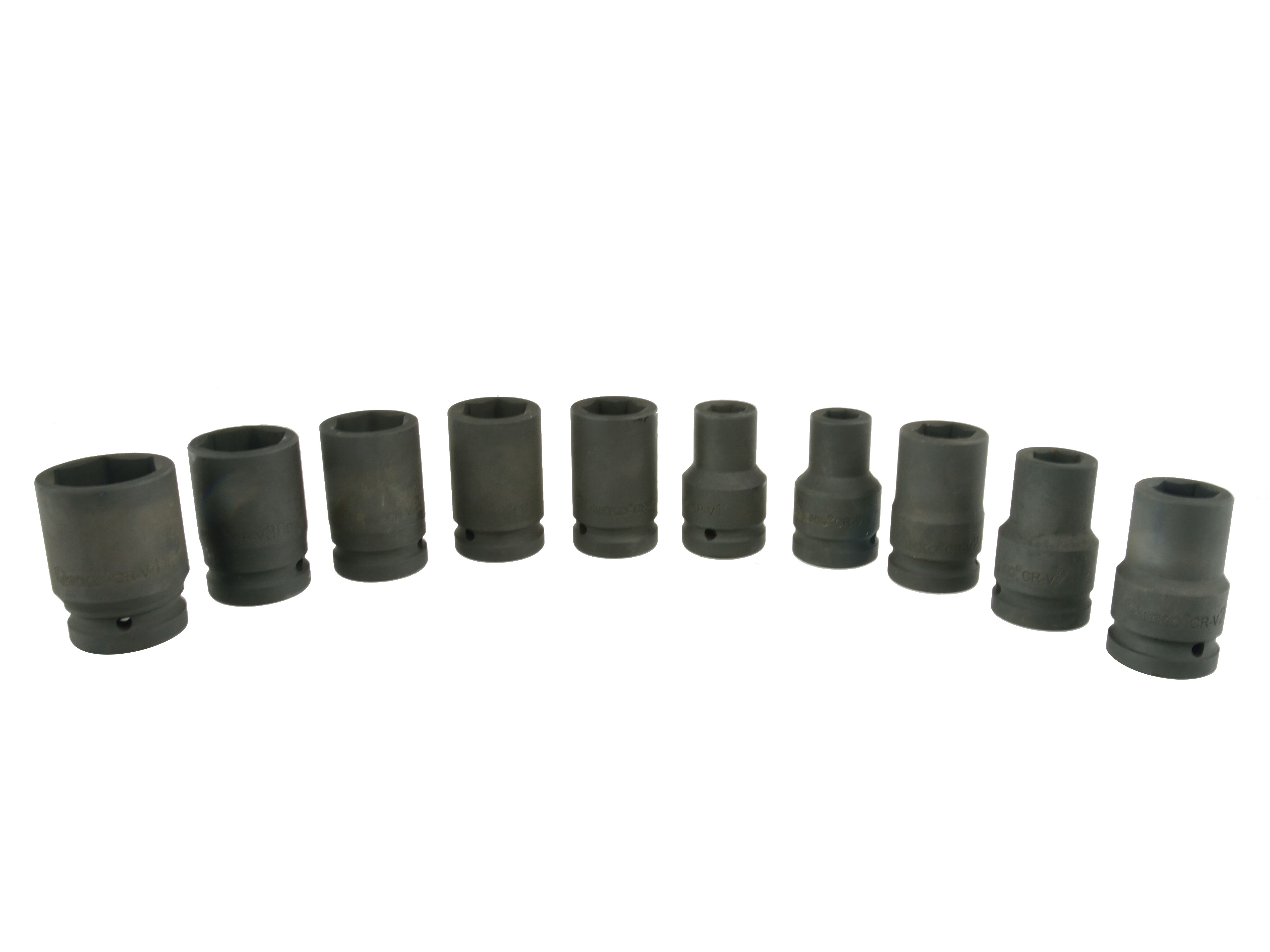 GEKO G10075 Nástrčné hlavice 1" 10ks 17-41mm kľúče súprava kľúčov hlavíc