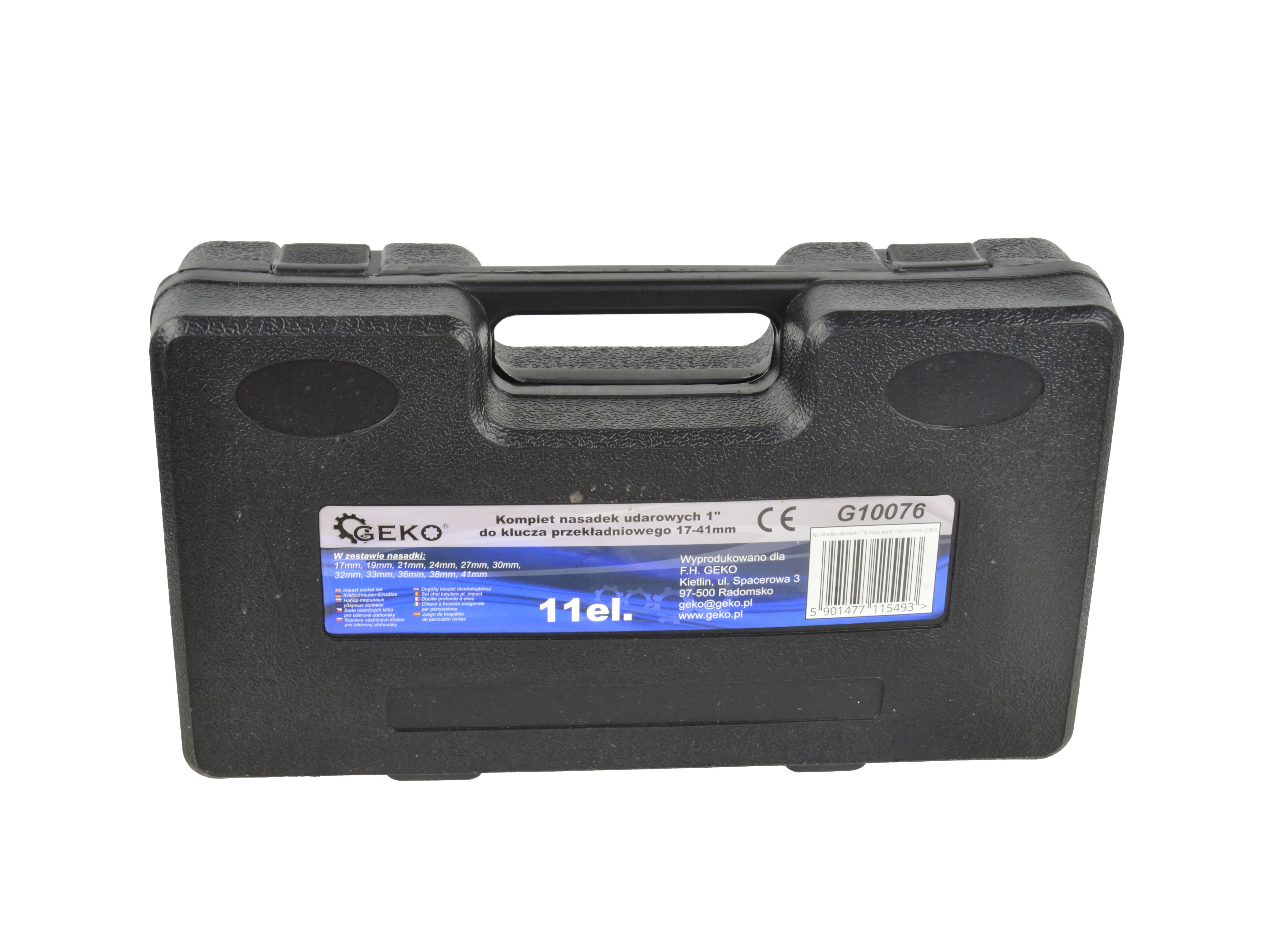 GEKO G10076 Nástrčné rázové hlavice 1" 11ks 17-41mm kľúče súprava kľúčov hlavíc