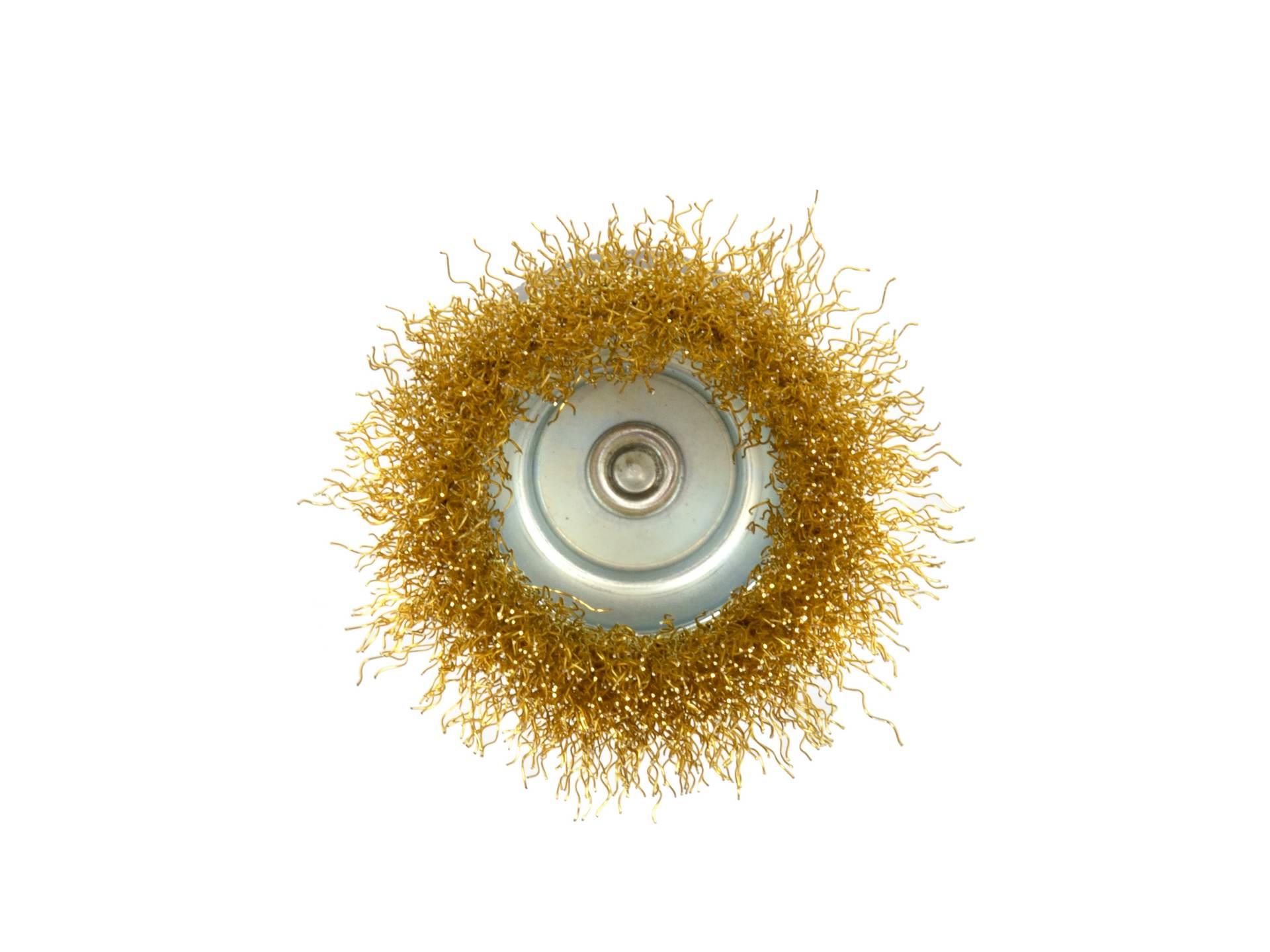 GEKO G00620 Mosadzná drôtená kefa 75 mm / 3 "