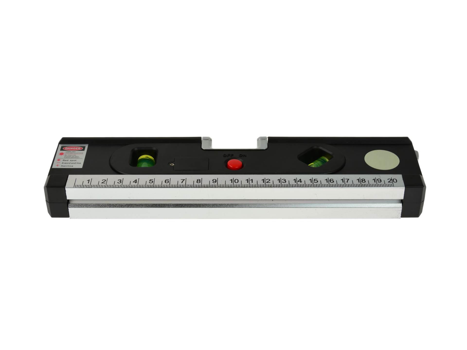 GEKO G03311 Vodováha laserová osvetlená, zvinovací meter 1,5m, pravítko LED
