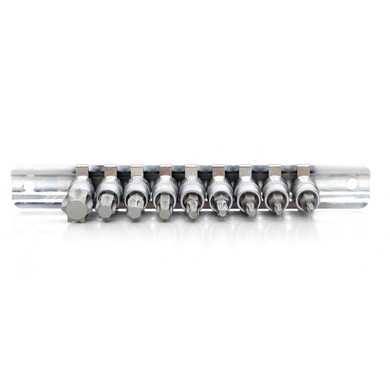 KD10241 Sada bitov 1/4" 9ks kľúče, bity T10-T60