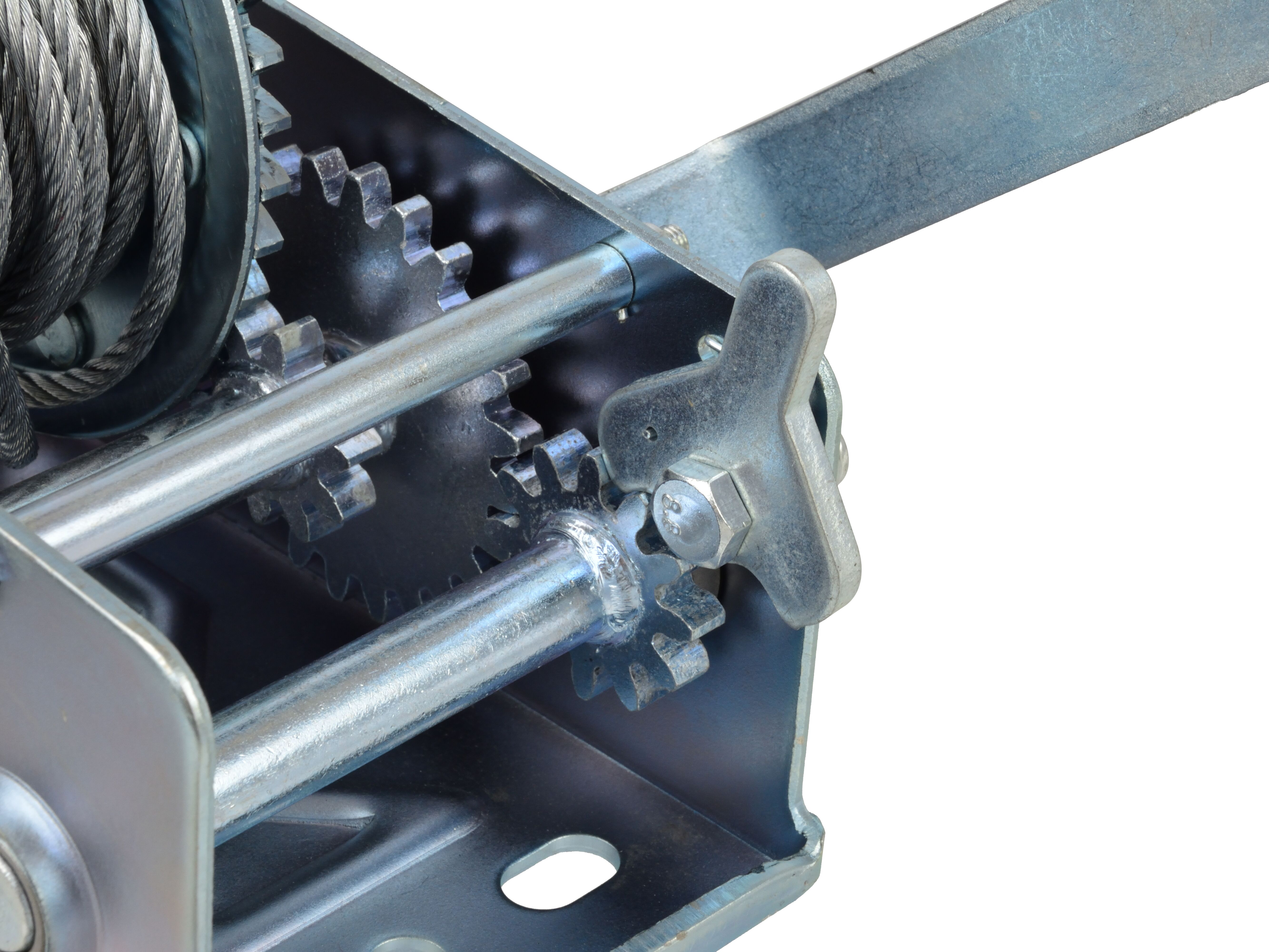 GEKO G01082 Ručný lanový navijak 1150kg lano 10m zdvihák kladkostroj