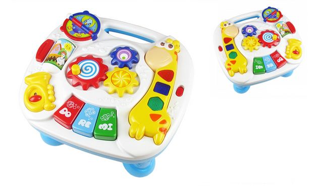 PLF 3851 INTERAKTÍVNY STOLÍK STôL HRAČKA PRE DETI žirafa