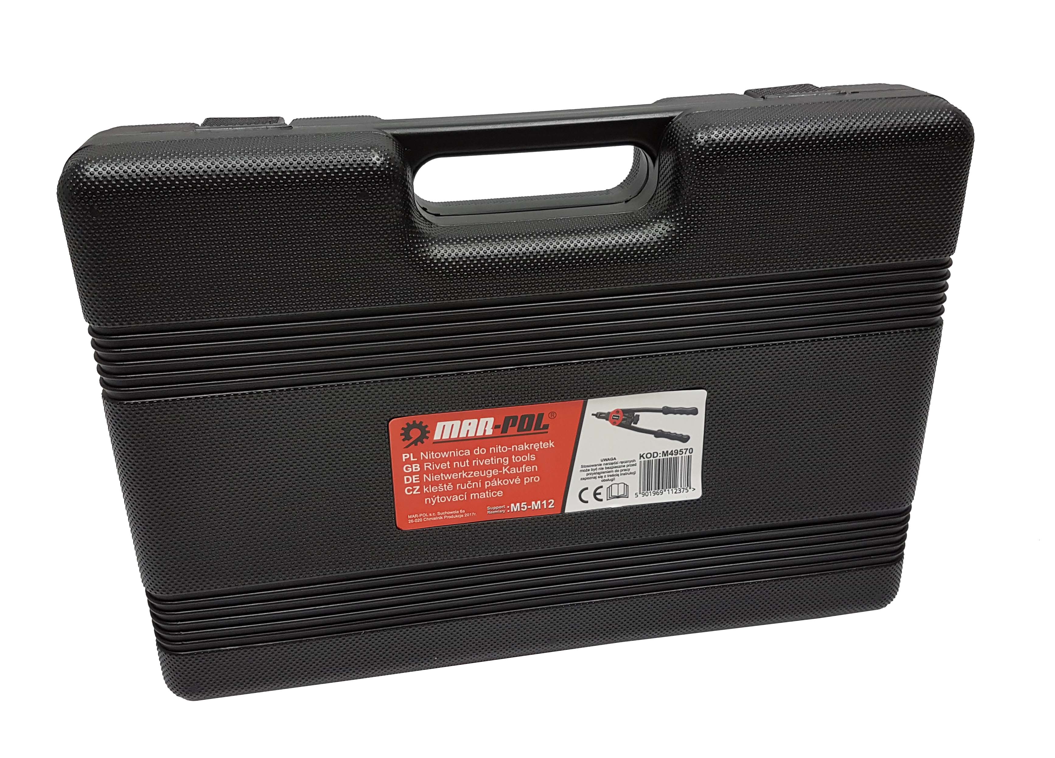 Marpol M49570 Nitovačka kliešte na nitovacie matice SADA M5-M12 na nity 330mm