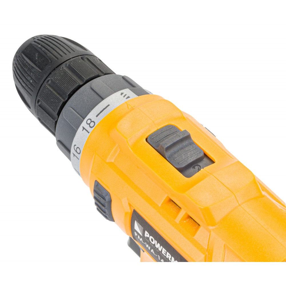 POWERMAT PM-WA-14.4V2-SU Aku skrutkovač vŕtačka 2 x Li-Ion batéria 1,5Ah 14,4V 32Nm + príslušenstvo
