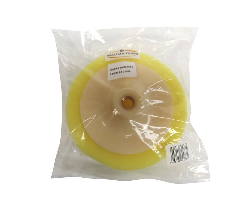 MAGMA Leštiaci kotúč, penový špongia 150mm, 45mm stredná žltá