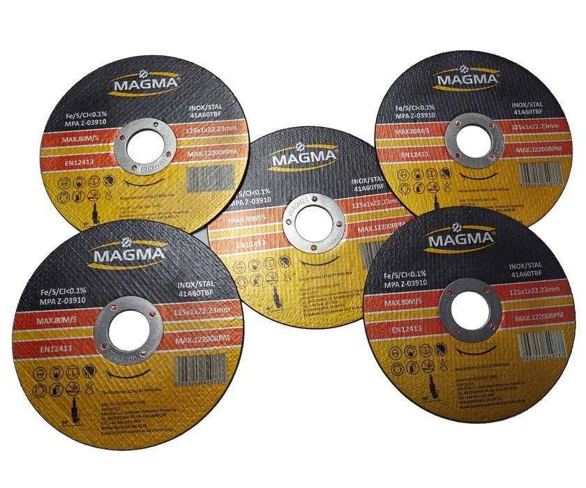 MAGMA Rezný kotúč na nehrdzavejúcu oceľ nerez 125mm x 1,0mm I-MAG INOX Sada 10ks