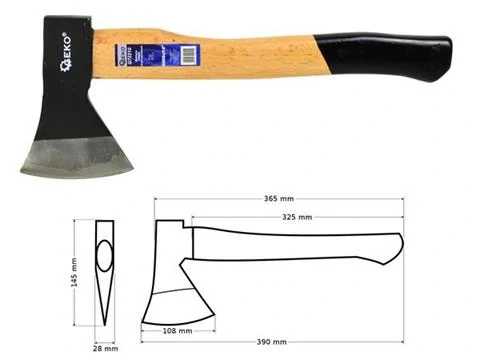 GEKO G72210 Štiepacia sekera na drevo 600G 390mm kalač drevená rukoväť PROFI 