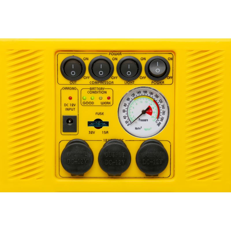 Kraft&Dele KD1922 Nabíjačka autobatérií z kompresorom 4v1 12V