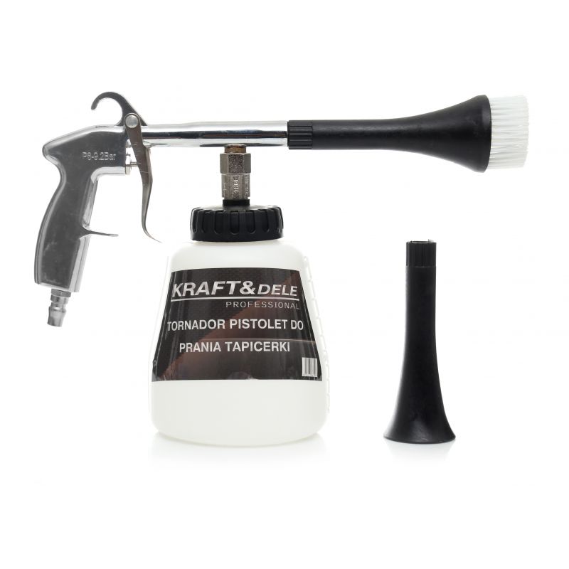 Kraft&Dele KD10379 Pneumatická pištoľ čistiaca, penový rozprašovač TORNADOR + 2 koncovky