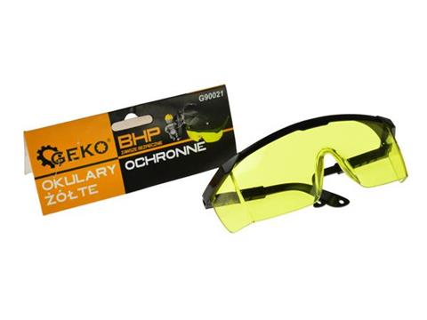 GEKO G90021 Ochranné pracovné okuliare žlté ochrana očí