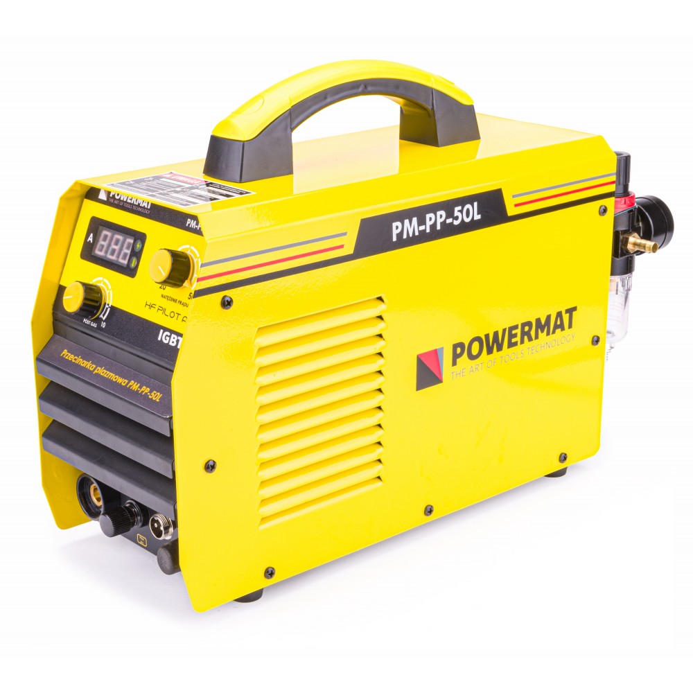 Powermat PM-PP-50L Plazmová rezačka 50A redukčný ventil s manometrom IGBT