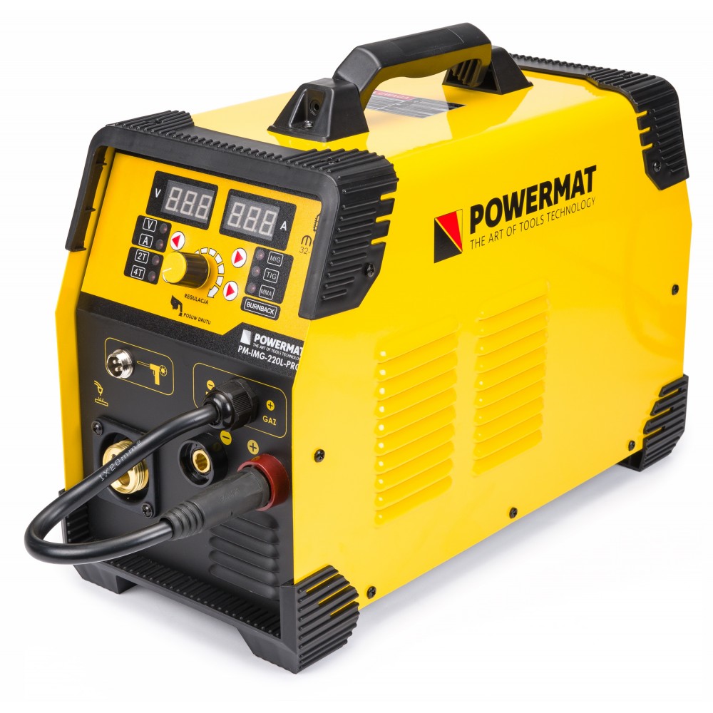 Powermat PM-IMG-220L-PRO INVERTOROVÁ ZVÁRAČKA MIG MAG TIG MMA 220A INVERTOR zváracia kukla SADA