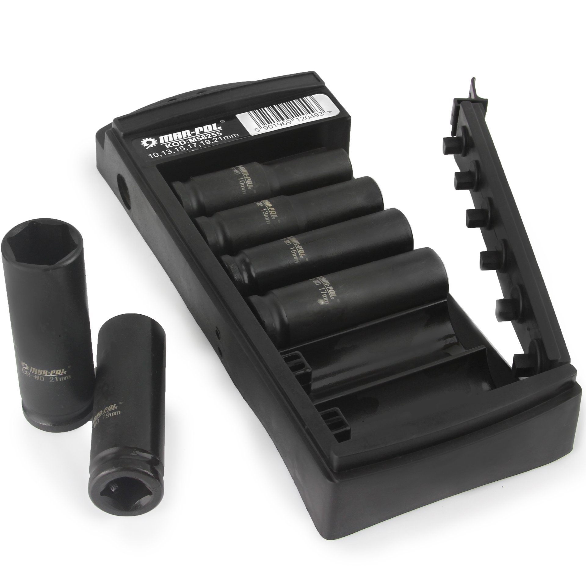 Mar-pol M58255 Nástrčné kľúče 1/2" 6 ks 10-21mm
