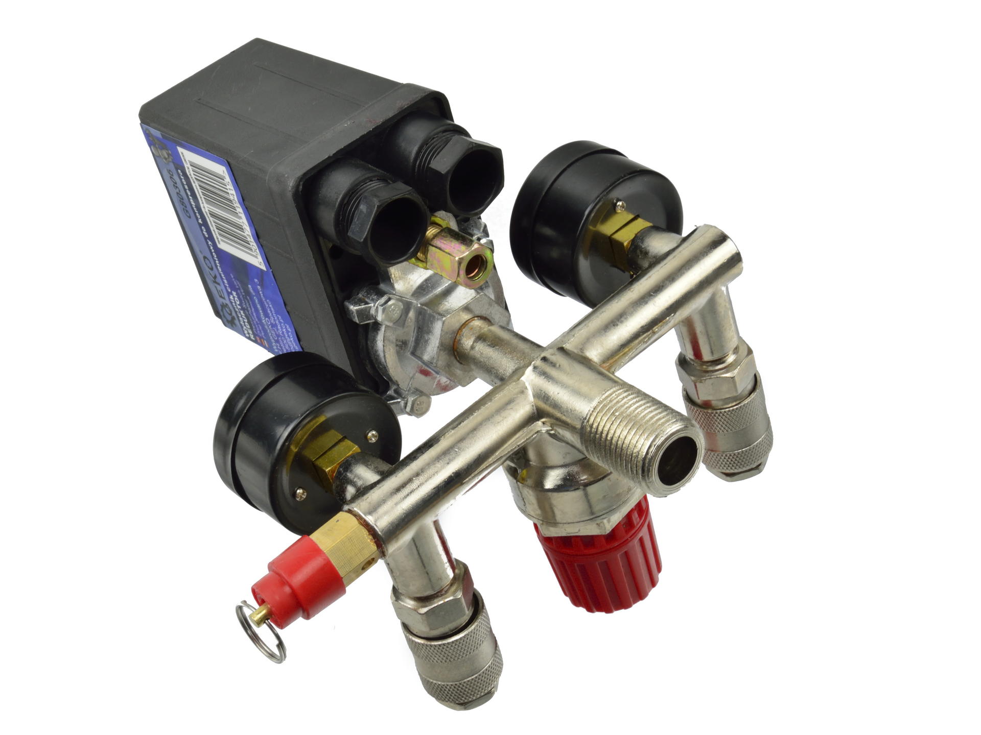 GEKO G80306 230V Tlakový spínač presostat reduktor 12 bar