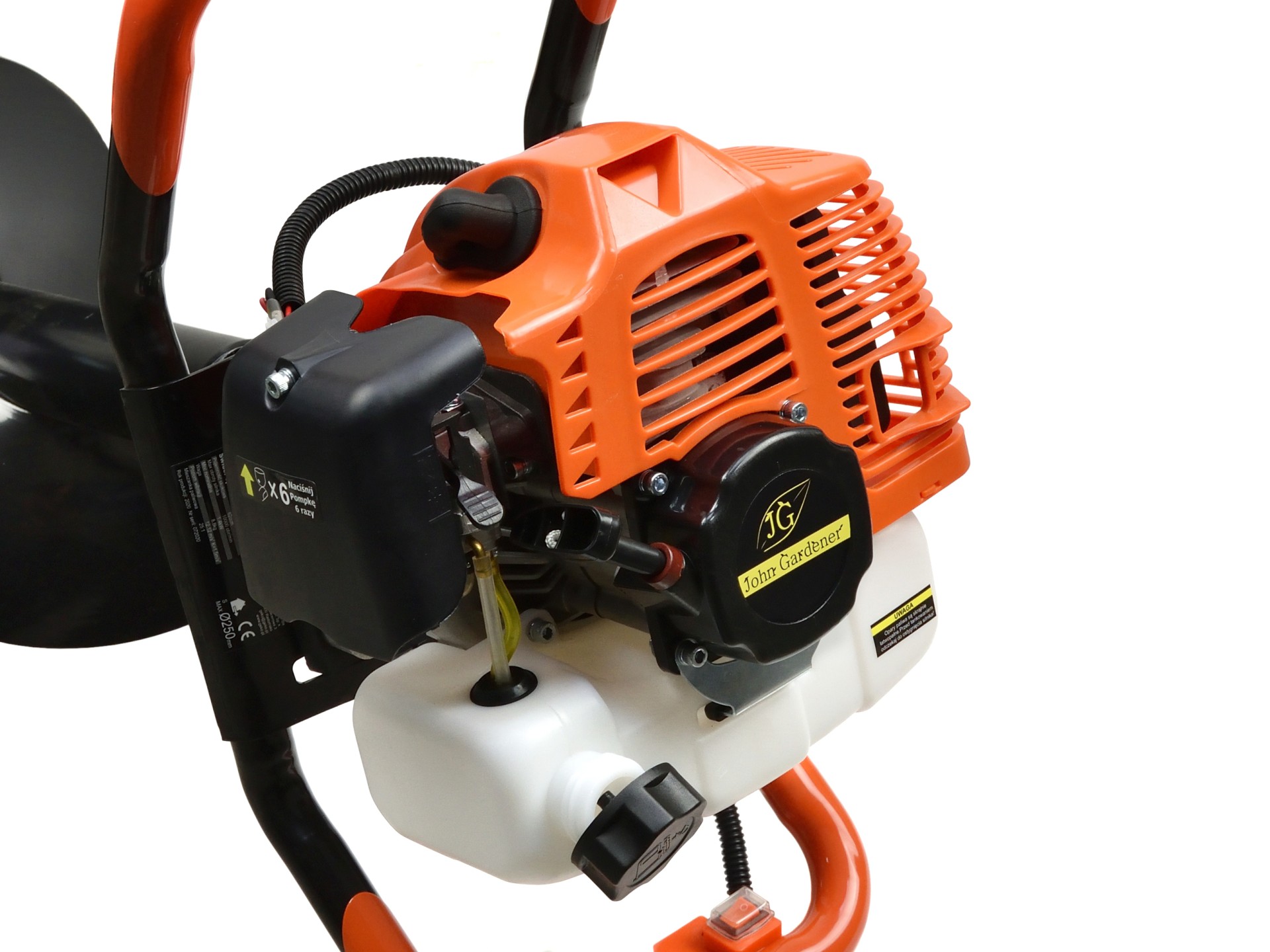 GEKO G84020 MOTOROVÝ ZEMNÝ PÔDNY VRTÁK (10cm, 20cm, 30cm) + vrtáky 1,4 kW