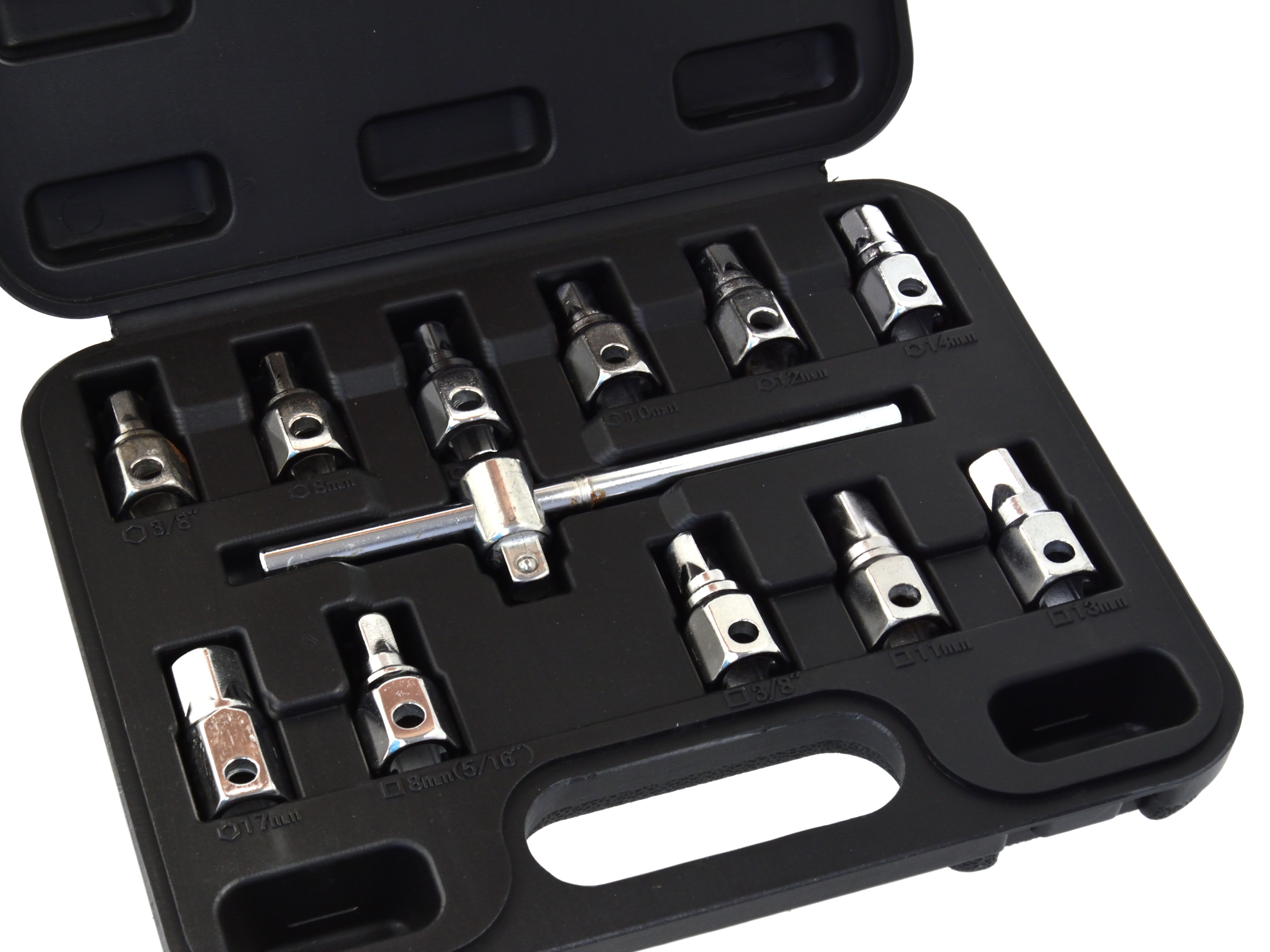 GEKO G02710 Sada 12ks Oprava závitov skrutiek olejových vaní, závitníky závity