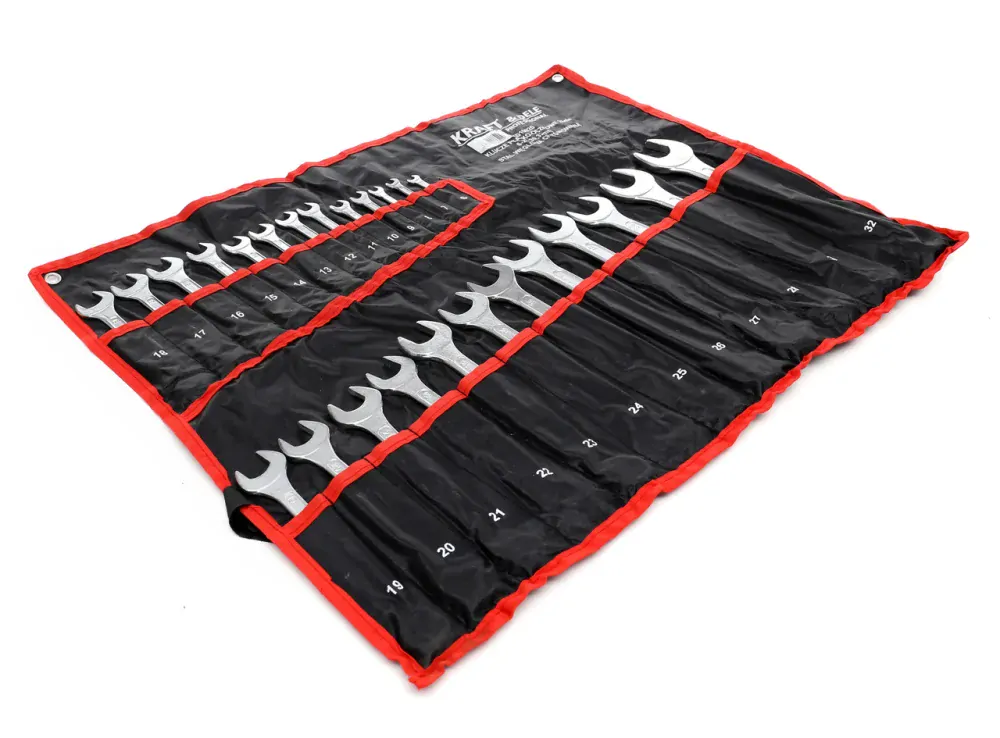 Kraft&Dele KD10920 6-32mm kľúče očkové ploché otvorené puzdro 25ks Sada