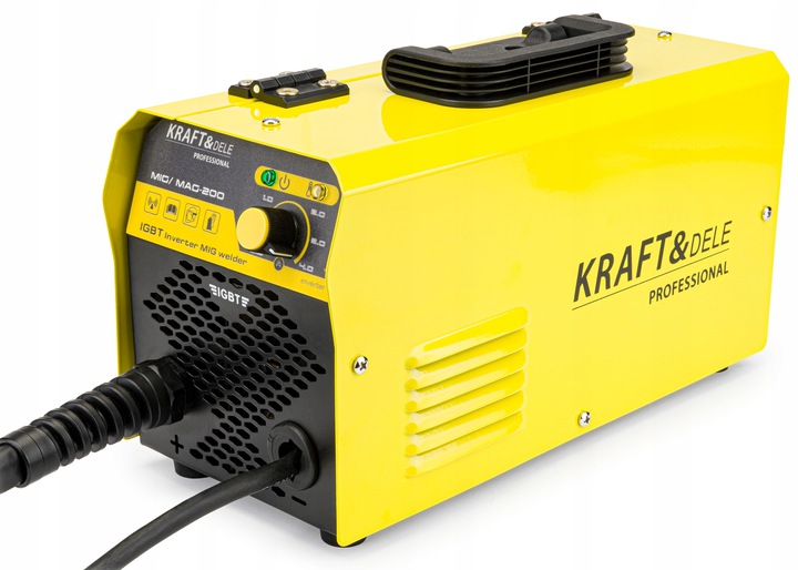 KRAFT&DELE KD810 SADA INVERTOROVÁ ZVÁRAČKA MIGOMAT MIG MAG 200A 2x trubičkový drôt flux