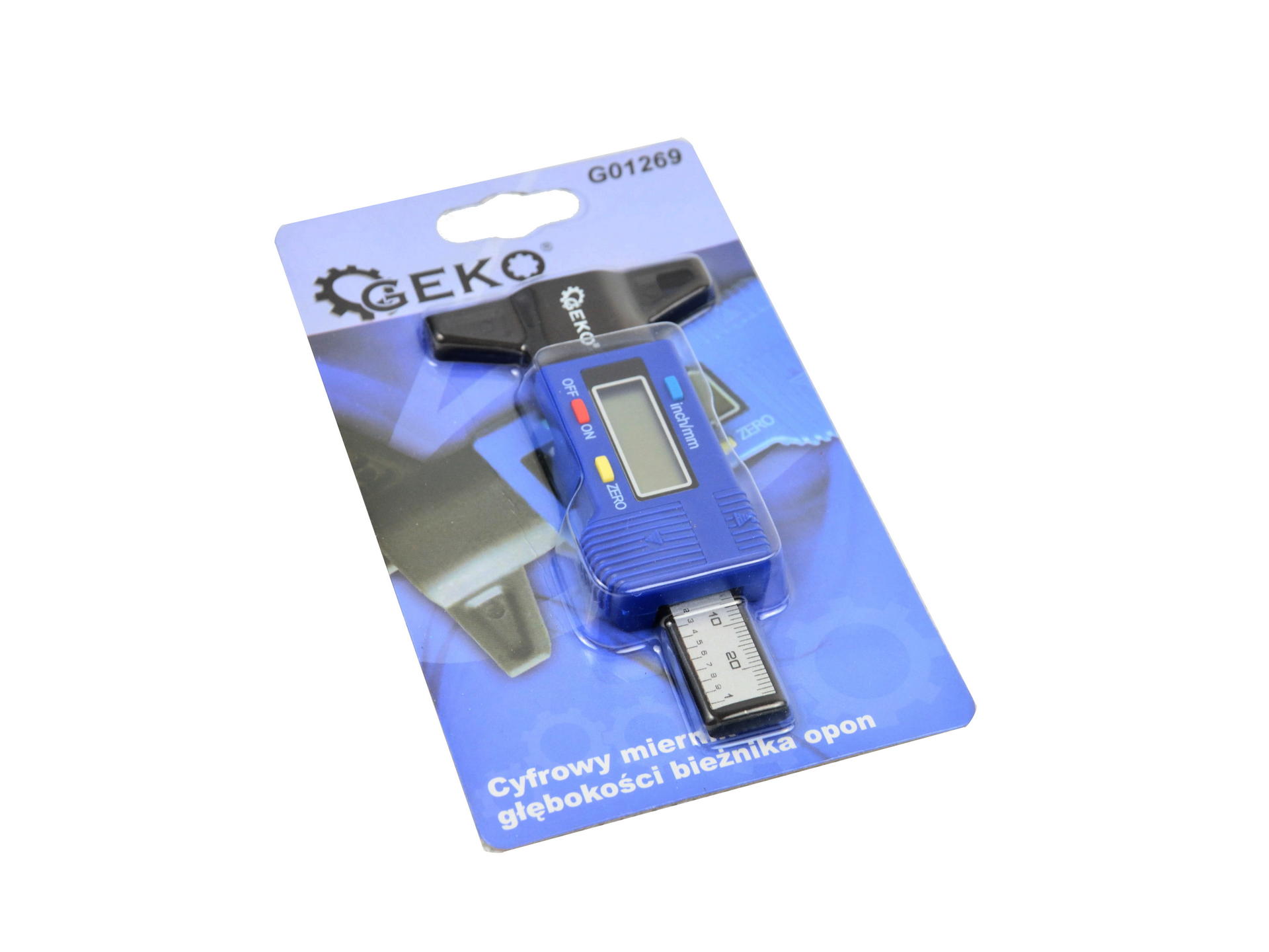 GEKO G01269 Digitálny pneumerač a hĺbkomer dezénu pneumatík