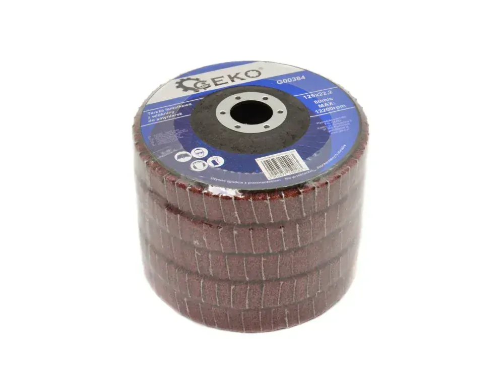 Geko G00384 Lamelový kotúč na satinovaciu brúsku 125mm 22mm 10ks