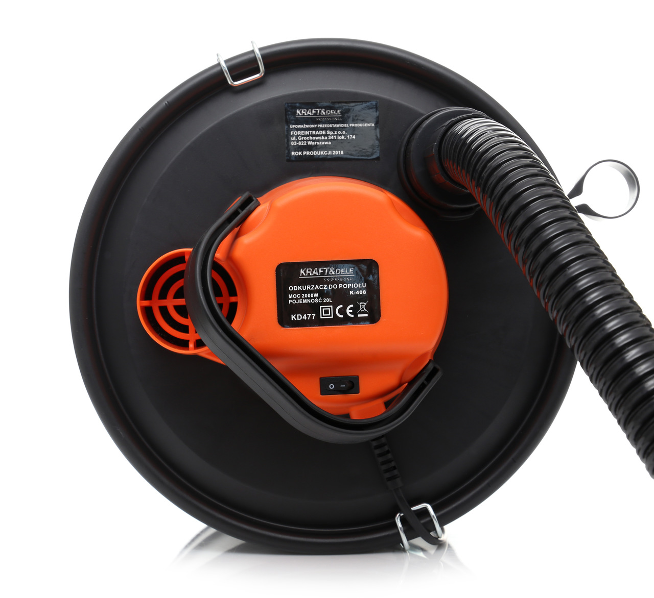KRAFT&DELE KD477 Vysávač na popol 2000W 20L
