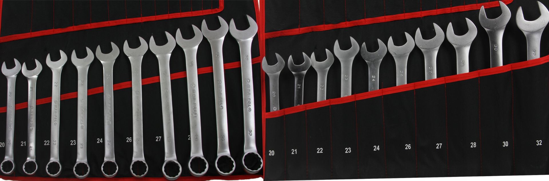 MAR-POL M58140 Kľúče očko-ploché, kombinované, veľká sada 47 ks