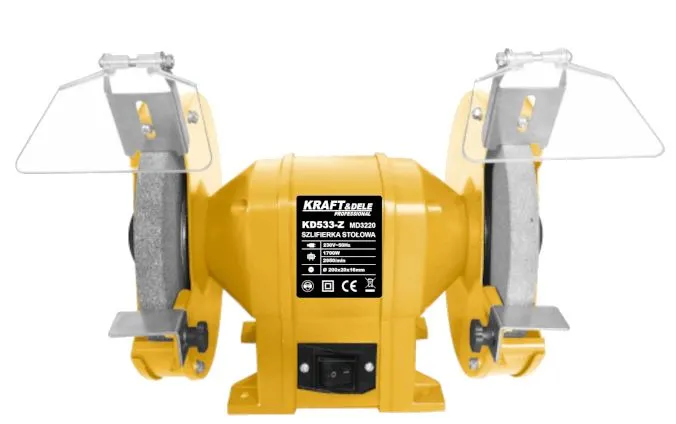 Kraft&Dele KD533 1700W Dvojkotúčová stolná brúska 200mm + brúsne kamene