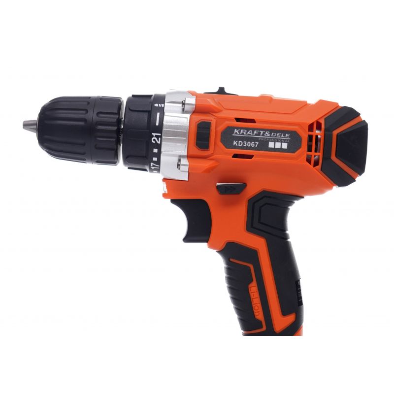 Kraft&Dele KD3067 Aku vŕtací skrutkovač 20V 2x1,5Ah LCD