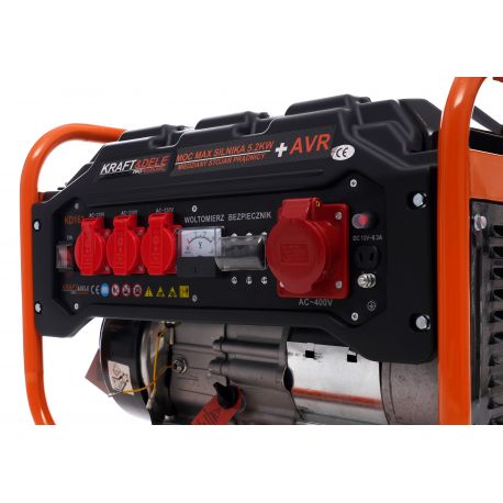 Kraft&Dele KD161 Elektrocentrála 3500W generátor prúdu AVR 12/230V/380V