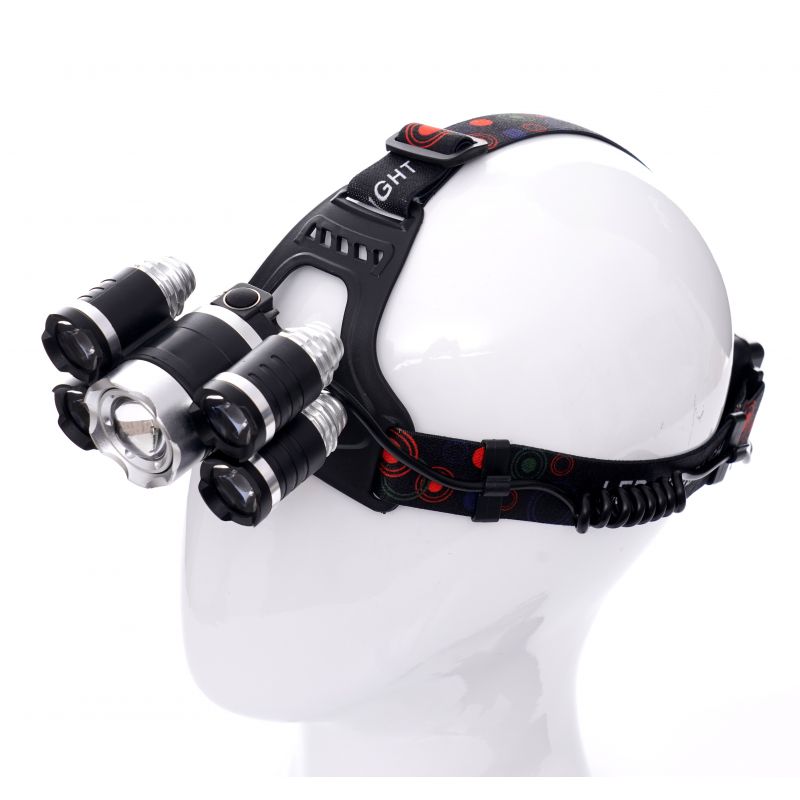 KRAFT&DELE KD1248 Čelovka čelová baterka svietidlo na čelo 5xLED