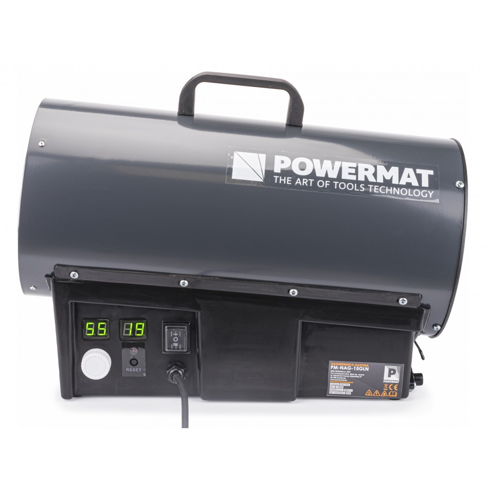POWERMAT PM-NAG-15GLN Plynový ohrievač kúrenie LCD 15kW 380m3/h
