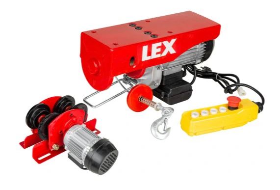 LEX LXEH1000TW Elektrický lanový naviják zdvihák kladkostroj 2000W