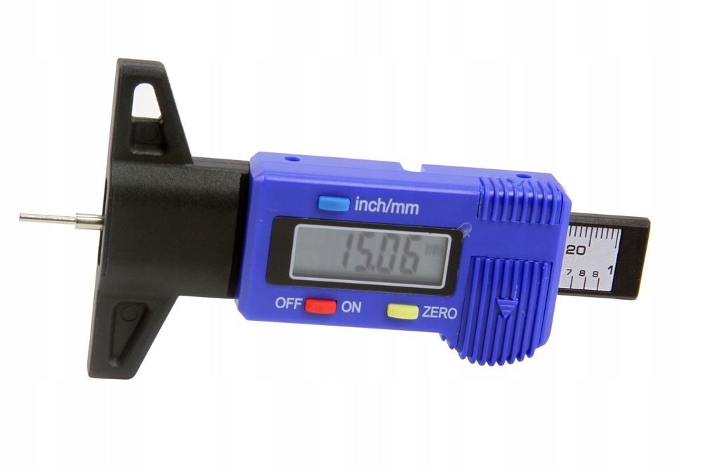 MAR-POL M15245 Digitálny pneumerač a hĺbkomer dezénu pneumatík