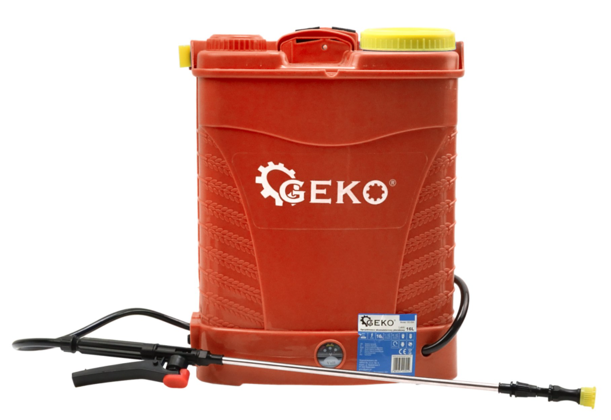 Geko G73251 Akumulátorový chrbtový tlakový postrekovač 16L 8Ah