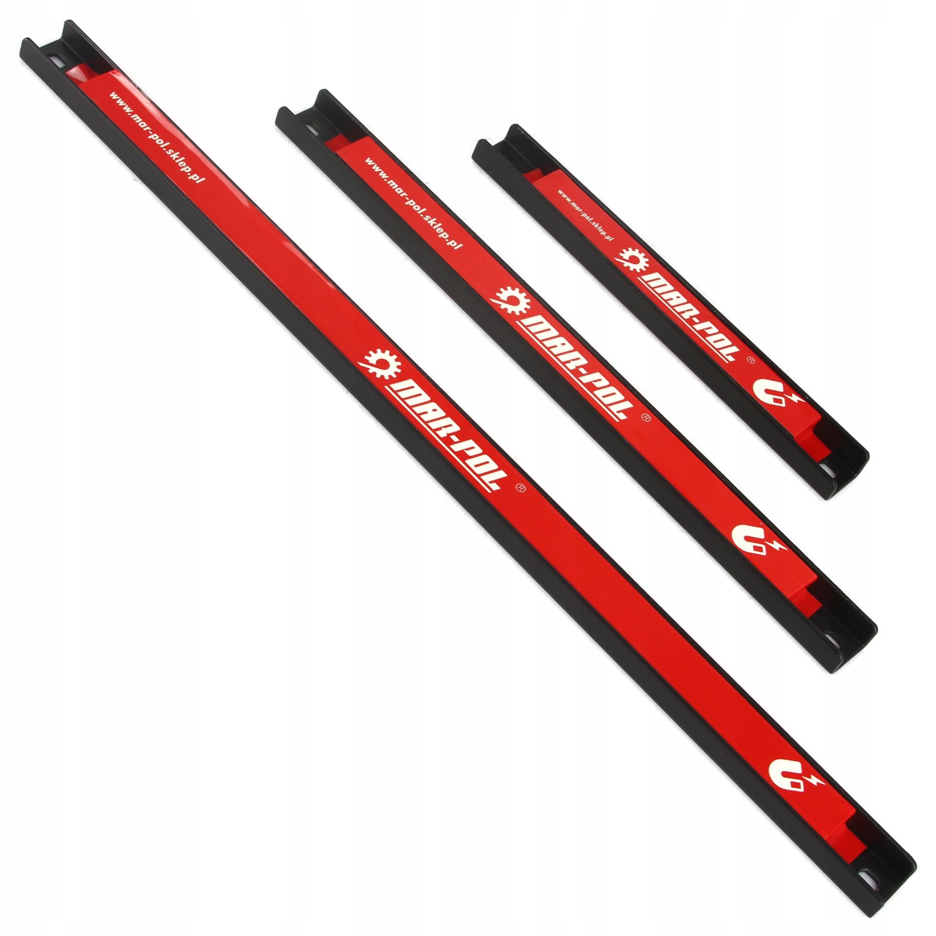 MAR-POL M66851 Magnetické lišty 23,37,48 cm držiak na nože náradie kľúče