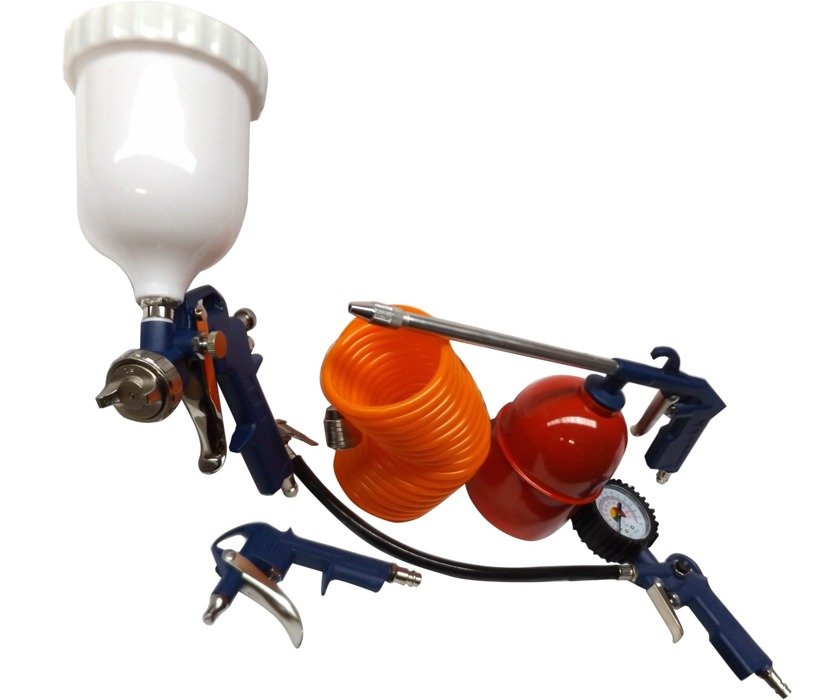 Magma Pneumatická sada striekacia pištoľ 1,5mm na maľovanie 5ks