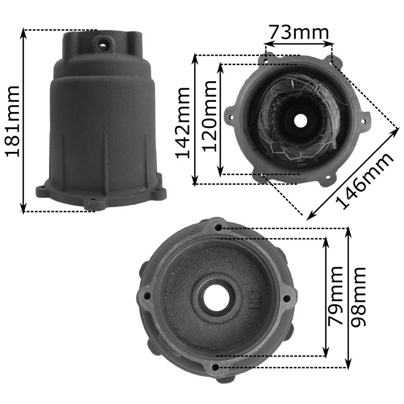 MAR-POL M79871 Podstavec pre čerpadlá stojan stator medené vinutie