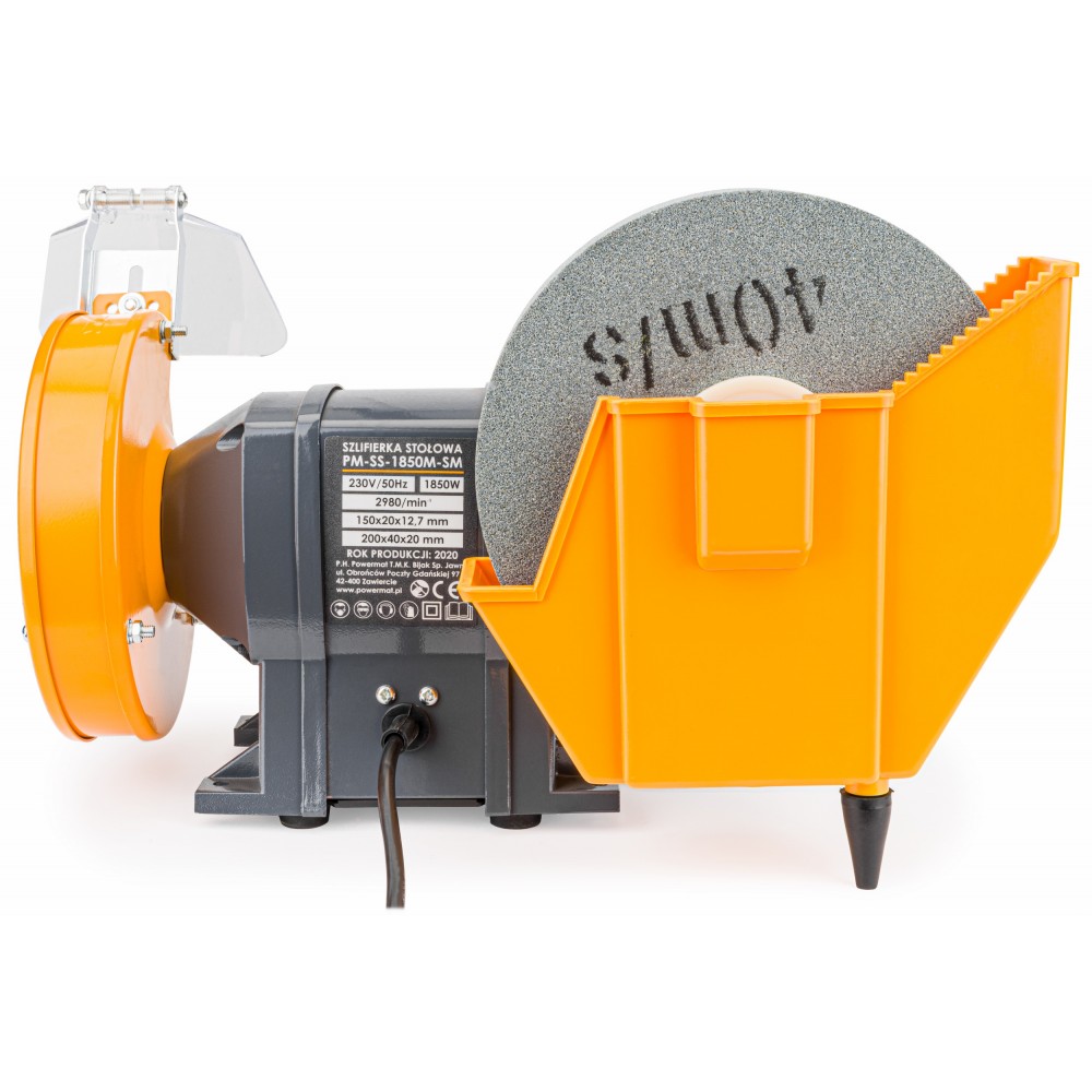 POWERMAT PM-SS-1850M-SM Elektrická stolová brúska 2 kamene 1850W 150mm 200mm