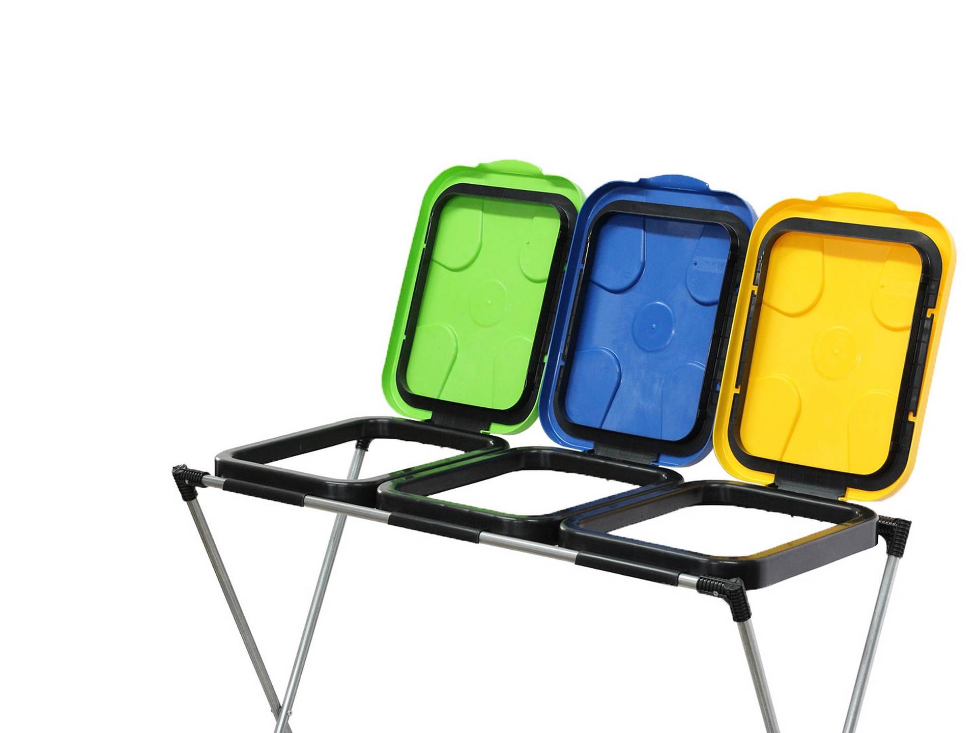 GEKO G71260 Stojan kôš na 3 vrecia na triedenie odpadu recyklovanie 120 - 240L 