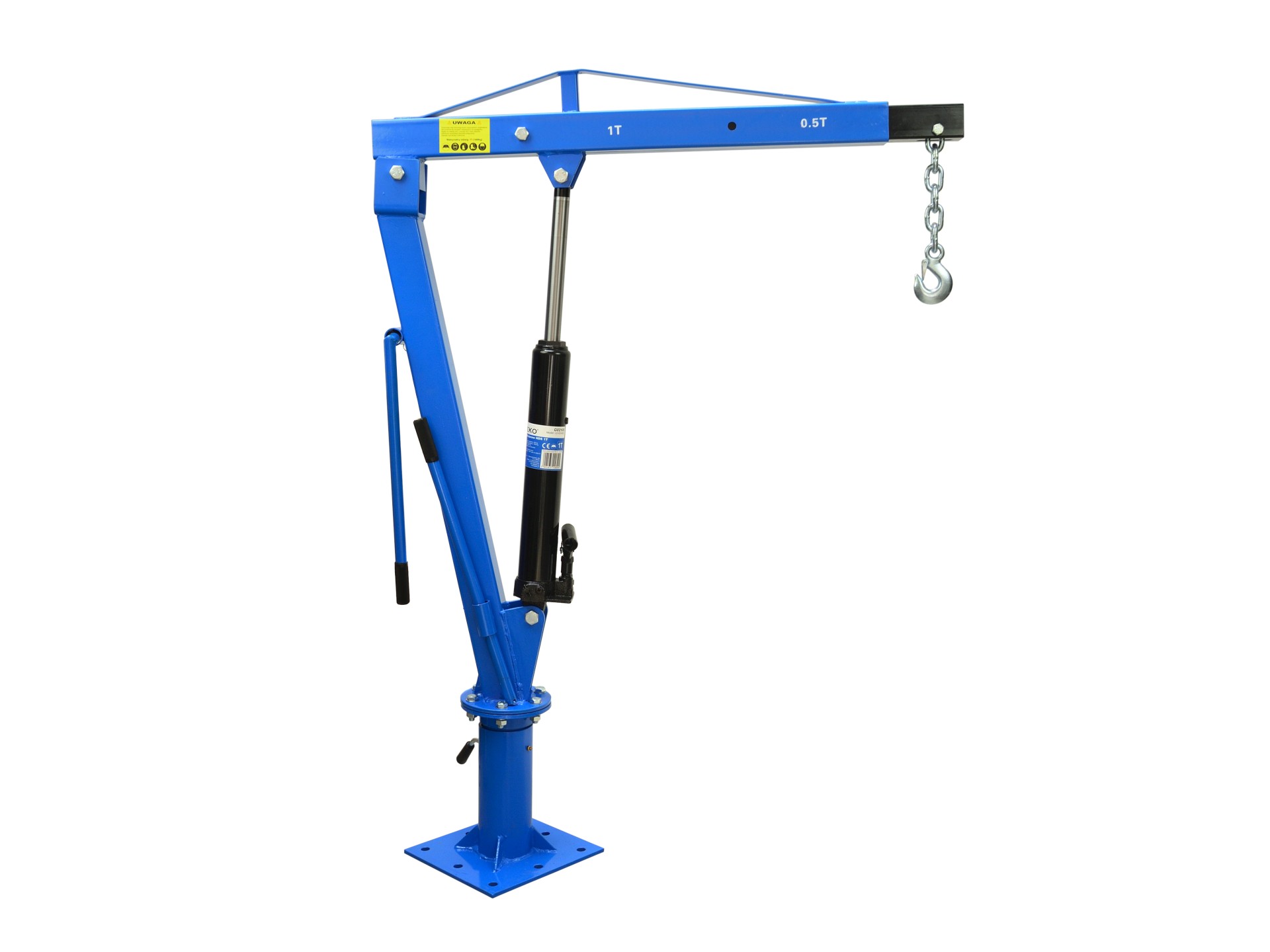 GEKO G02105 Dielenský žeriav hydraulický zdvihák 1T otočný skladací