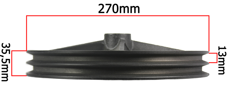 MAR-POL M80677201 Remenica kladka na olejový kompresor 270mm W3065