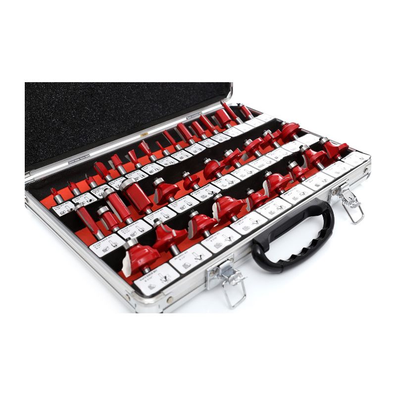 KRAFT&DELE KD10280 FRÉZY NA DREVO SADA 35 ks + kufor 