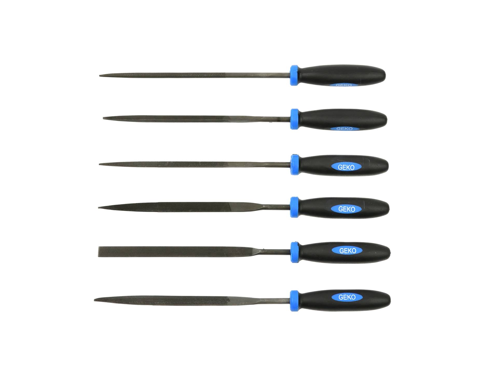 Geko G40072 Sada pilníkov pilníky na kov 6ks