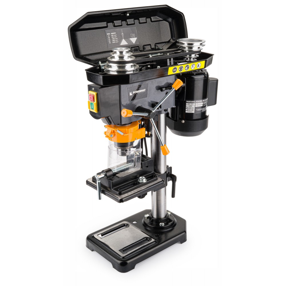 POWERMAT PM-WS-1600M Stolová stojanová vŕtačka 1600W zverák