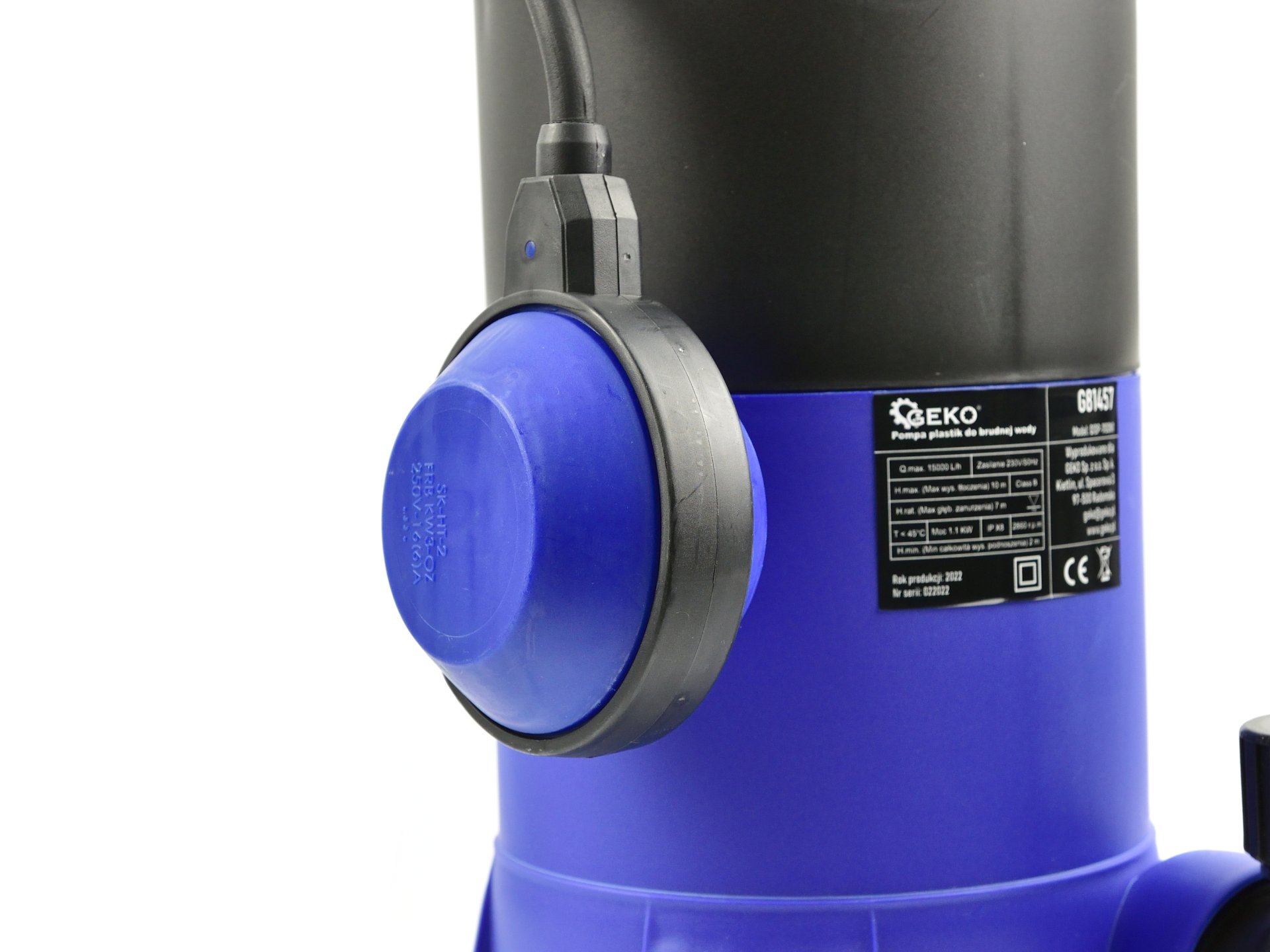 GEKO G81457 1100W ponorné kalové čerpadlo s plavákom